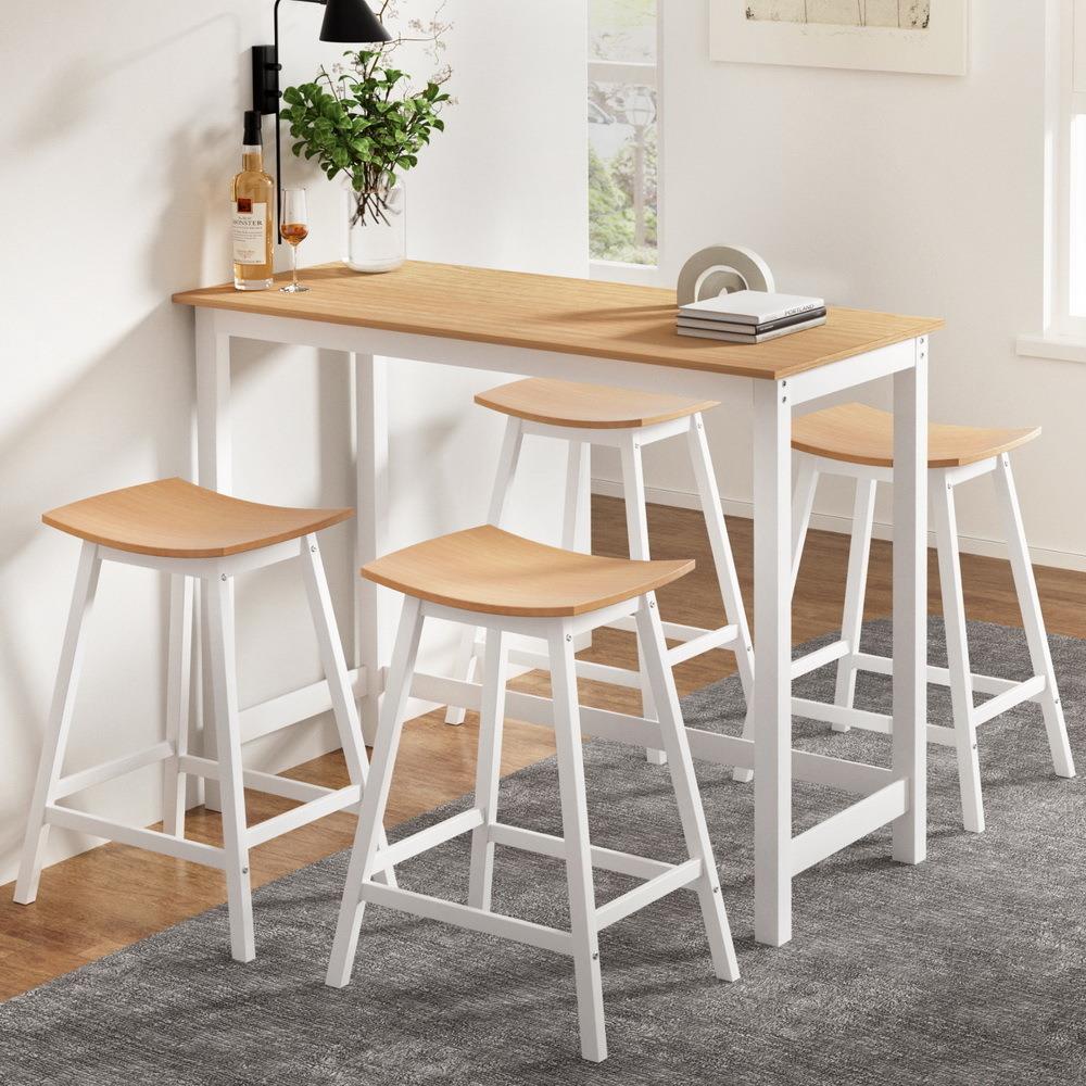 ชุดโต๊ะบาร์และเก้าอี้สตูลไม้เน - Home Bar Stools บทวิจารณ์และราคา
